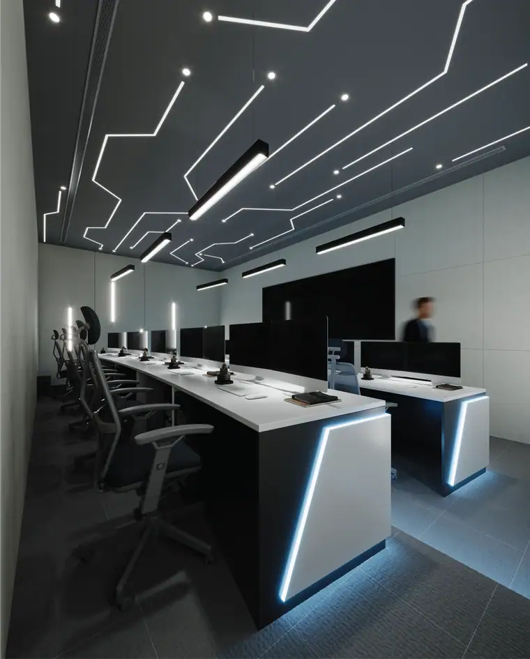 Command centre fit-out constructed by AGC for Emircom, Abu Dhabi