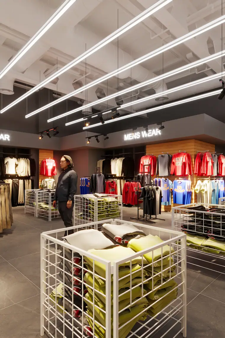 AGC fit-out and construction, retail aisles, Jas Supermarket, Abu Dhabi