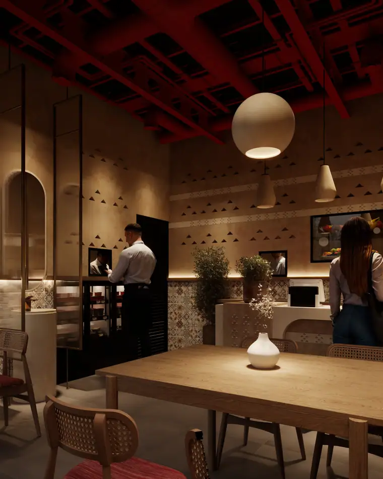 Zaitoon Restaurant, food & beverage interior by AGC in Abu Dhabi, photo 3 of 4